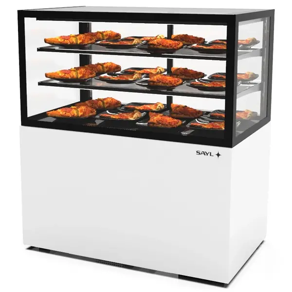 Warmhoudvitrine | INTEGRA | Wit/Zwart | 60°C/70°C | Geventileerd | 3 Niveaus | 1.05kW (230V) | Touchscreen | Wielen (Geremd) | 1000x600x1100(h)mm