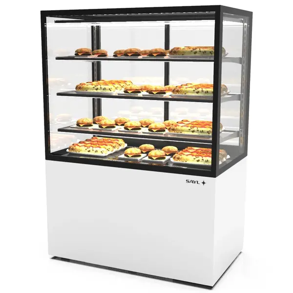Warmhoudvitrine | INTEGRA | Wit/Zwart | 60°C/70°C | Geventileerd | 4 Niveaus | 1.55kW (230V) | Touchscreen | Wielen (Geremd) | 1000x600x1400(h)mm