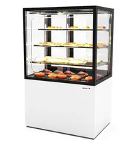 SAYL Warmhoudvitrine | INTEGRA | Wit/Zwart | 60°C/70°C | Geventileerd | 4 Niveaus | Zelfbediening | 1.05kW (230V) | Touchscreen | Wielen (Geremd) | 1000x600x1400(h)mm