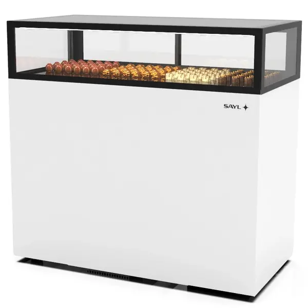 Koelvitrine | INTEGRA | Wit/Zwart | +2°C/+6°C | Geforceerd | 1 Niveau | Vochtigheid Instelbaar | Wielen (Geremd) | 1200x600x1150(h)mm