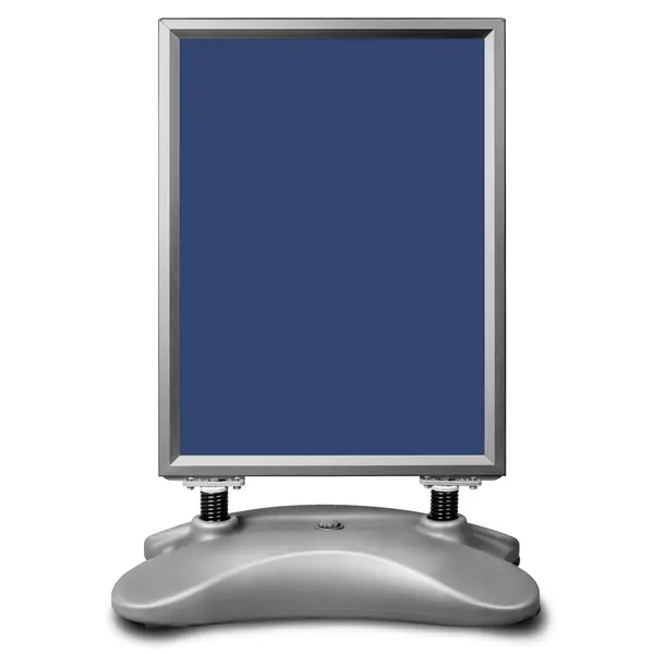 Stoepbord | HAMPTON PRO | Grijs | Kliklijst (A1) | Wind-/Waterbestendig + Verrijdbaar