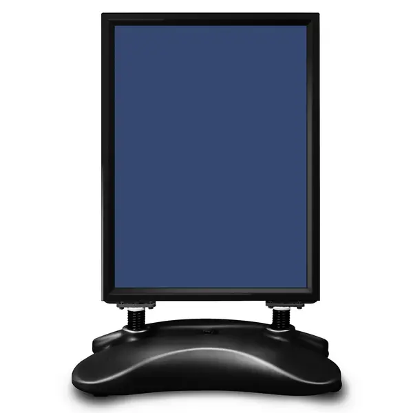 Stoepbord | HAMPTON PRO | Zwart | Kliklijst (A1) | Wind-/Waterbestendig + Verrijdbaar