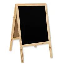 Luxus Krijtstoepbord | CLASSIC | Hout | Naturel | 600x450x950(h)mm 