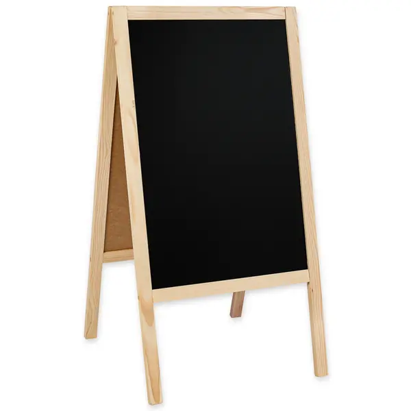 Krijtstoepbord | CLASSIC | Hout | Naturel | 610x450x1140(h)mm