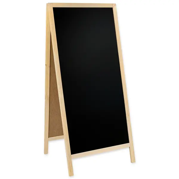 Krijtstoepbord | CLASSIC | Hout | Naturel | 720x450x1560(h)mm