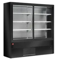 Diamond Wandkoeling | PADOVA | Zwart | 0°C/+2°C | Geforceerd | Schuifdeuren | 1800x570x2000(h)mm