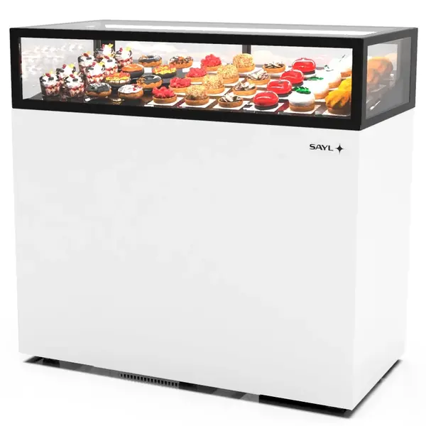 Koelvitrine | INTEGRA | Wit/Zwart | +2°C/+6°C | Geforceerd | 1 Niveau | Touchscreen | Wielen (Geremd) | 1200x600x1150(h)mm