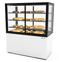 SAYL Warmhoudvitrine | INTEGRA | Wit/Zwart | 60°C/70°C | Geventileerd | 4 Niveaus | Zelfbediening | 1.56kW (230V) | Touchscreen | Wielen (Geremd) | 1200x600x1400(h)mm 