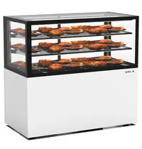 SAYL Warmhoudvitrine | INTEGRA | Wit/Zwart | 60°C/70°C | Geventileerd | 3 Niveaus | 1.05kW (230V) | Touchscreen | Wielen (Geremd) | 1200x600x1100(h)mm