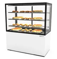 SAYL Warmhoudvitrine | INTEGRA | Wit/Zwart | 60°C/70°C | Geventileerd | 4 Niveaus | 1.56kW (230V) | Touchscreen | Wielen (Geremd) | 1200x600x1400(h)mm