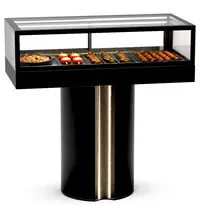 SAYL Warmhoudvitrine | INTEGRA T | Zwart | 60°C/70°C | Geventileerd | 1 Niveau | 1.05kW (230V) | Touchscreen | 1200x600x1200(h)mm