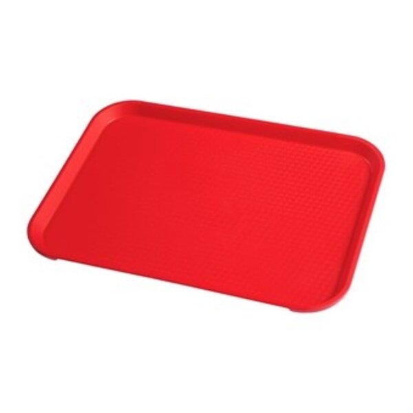 Dienblad | Polypropyleen | Rood | Antislip | Stapelbaar | 410x300x19(h)mm