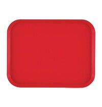 Cambro Dienblad | Polypropyleen | Rood | Antislip | Stapelbaar | 410x300x19(h)mm