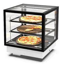 SAYL Drop-In Warmhoudvitrine | INTEGRA | Zwart | 60°C/70°C | Geventileerd | 3 Niveaus | Zelfbediening | 0.53kW (230V) | 600x600x515/680(h)mm 