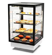 SAYL Drop-In Warmhoudvitrine | INTEGRA | Zwart | 60°C/70°C | Geventileerd | 4 Niveaus | Zelfbediening | 0.53kW (230V) | 600x600x815/980(h)mm 