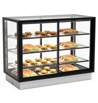 SAYL Drop-In Warmhoudvitrine | INTEGRA | Zwart | 60°C/70°C | Geventileerd | 4 Niveaus | Zelfbediening | 1.06kW (230V) | 1200x600x815/980(h)mm 
