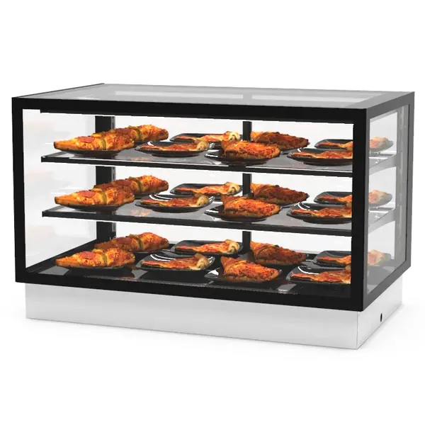 Drop-In Warmhoudvitrine | INTEGRA | Zwart | 60°C/70°C | Geventileerd | 3 Niveaus | 1.05kW (230V) | 1000x600x515/680(h)mm