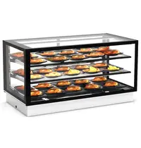 SAYL Drop-In Warmhoudvitrine | INTEGRA | Zwart | 60°C/70°C | Geventileerd | 3 Niveaus | 1.05kW (230V) | 1200x600x515/680(h)mm 
