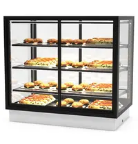 SAYL Drop-In Warmhoudvitrine | INTEGRA | Zwart | 60°C/70°C | Geventileerd | 4 Niveaus | Zelfbediening | 1.05kW (230V) | 1000x600x815/980(h)mm 