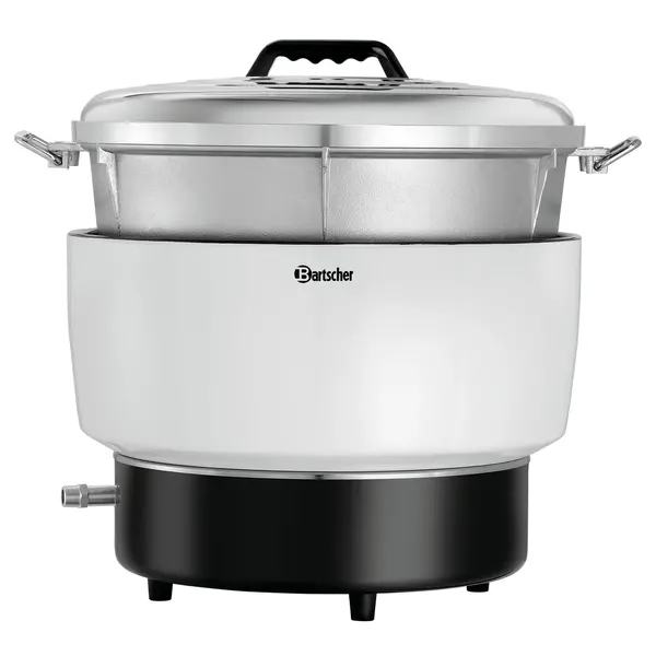 Rijstkoker | Propaangas | 50 Porties | 5.6kW | Piëzo Ontsteking | Warmhoudfunctie | 600x490x452(h)mm