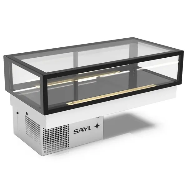 Drop-In Koelvitrine | INTEGRA | Zwart | +2°C/+6°C | Geforceerd | 1 Niveau | Touchscreen | 1200x600x265/615(h)mm