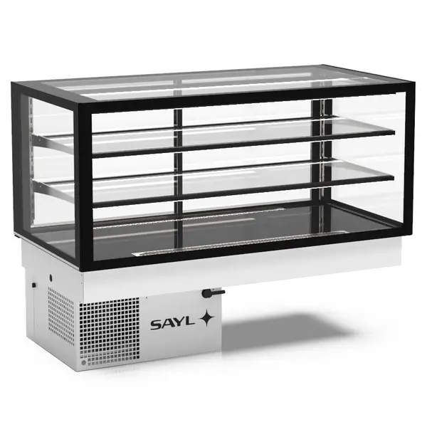 Drop-In Koelvitrine | INTEGRA | Zwart | +2°C/+6°C | Geforceerd | 3 Niveaus | Touchscreen | 1200x600x515/855(h)mm