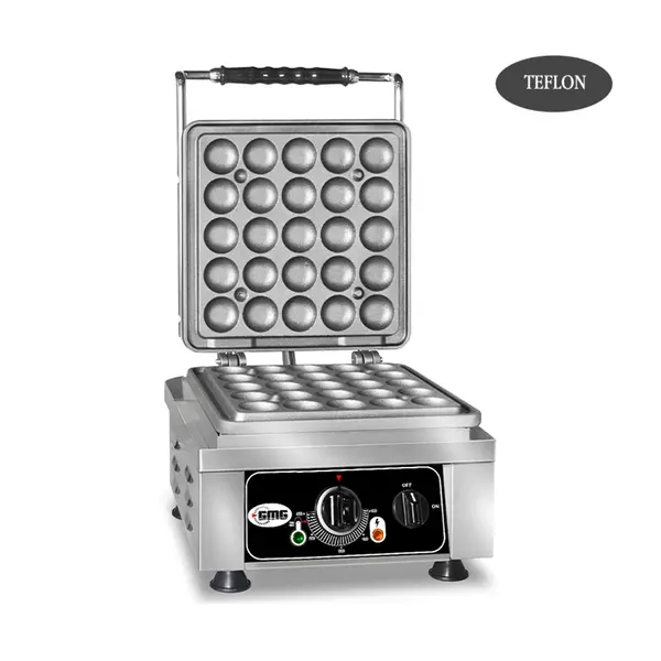 GMG Wafelijzer | Wafel Grootte 1x Ø250x42x24mm | 2.2kW | 300x440x320(h)mm