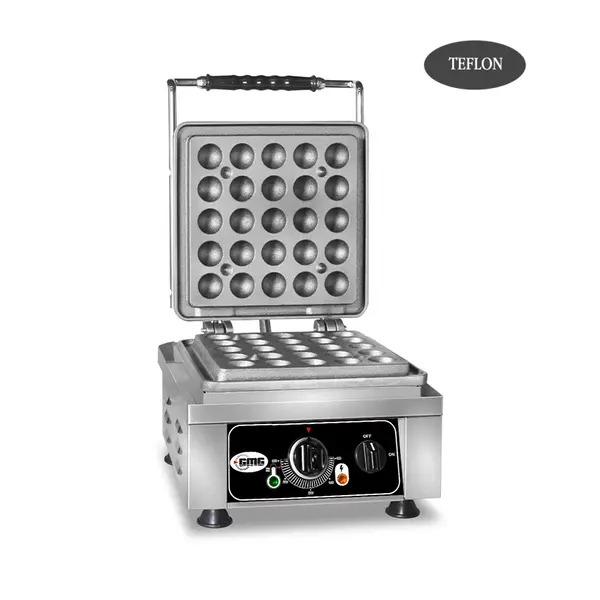 GMG Wafelijzer | Wafel grootte 1x Ø250x35x34mm | 2.2kW | 300x440x320(h)mm