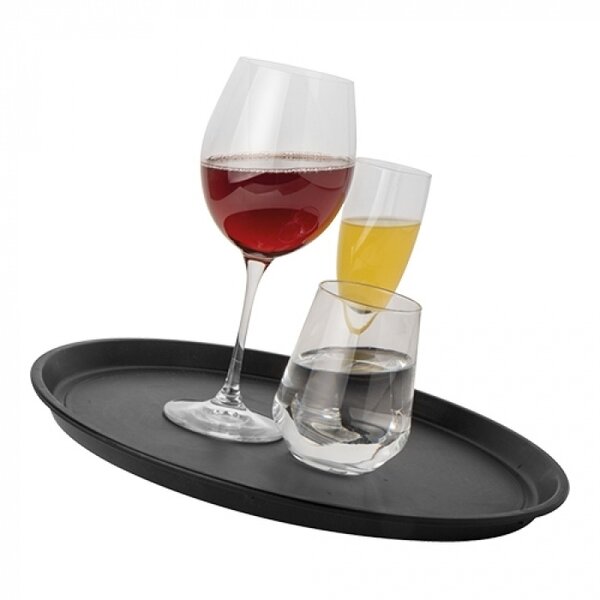 Dienblad | Polypropyleen | Zwart | Antislip | Ø400mm