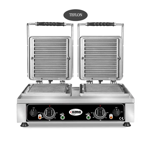 GMG Wafelijzer | Wafel Grootte 2x 100x210x20mm | 2.2kW | 600x440x320(h)mm