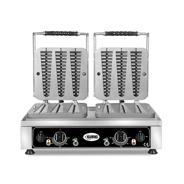 GMG Wafelijzer | Wafel 6x 230x60x24mm | 2.2kW | 600x440x320(h)mm
