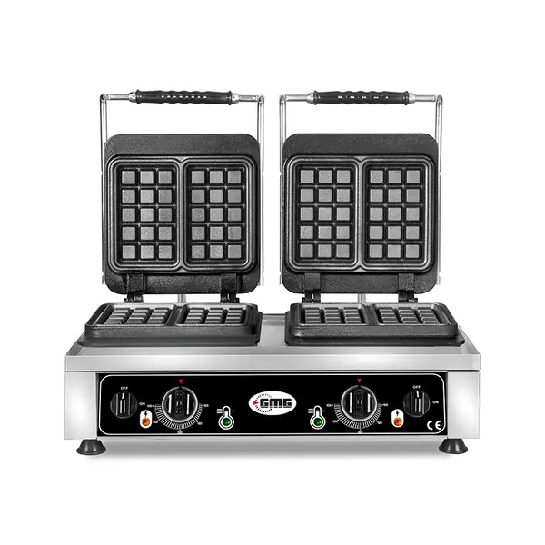 GMG Wafelijzer | Wafel 4x 102x165x26mm | 2.2kW | 600x440x320(h)mm
