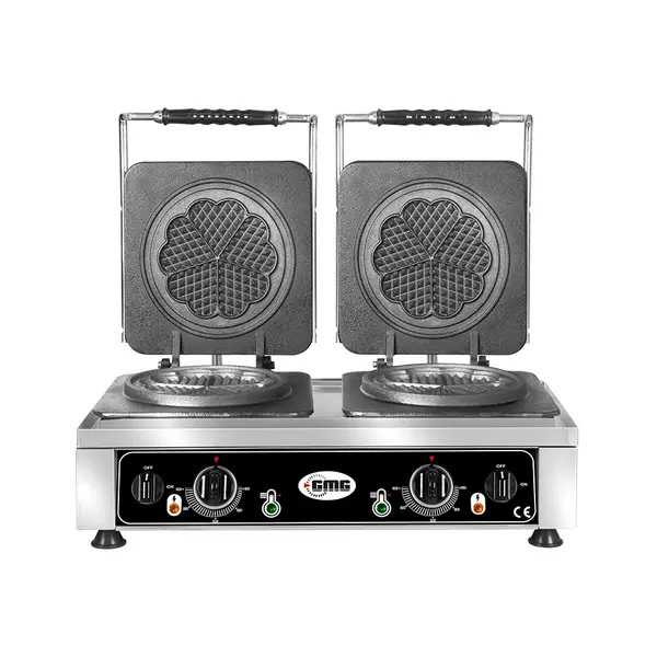GMG Wafelijzer | Wafel 2x Ø170x20,m | 2.2kW | 600x440x320(h)mm