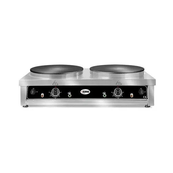 GMG Crepes Bakplaat | 2 platen 2x Ø40cm | 2kW | 900x520x240(h)mm
