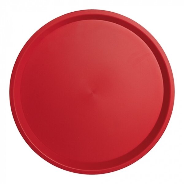 Dienblad | Polypropyleen | Rood | Antislip | Ø300x23(h)mm