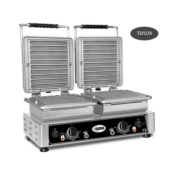 GMG Churo Wafelijzer Verwisselbaar | Wafel Grootte 2x 100x210x20mm | 2.2kW | 600x440x320(h)mm