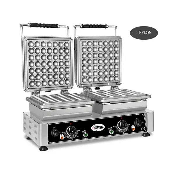 GMG Lokmia Wafelijzer Verwisselbaar | Wafel Grootte 2x Ø490x30mm | 2.2kW | 600x440x320(h)mm