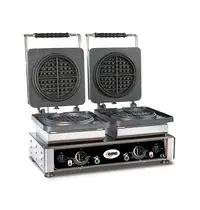 GMG GMG American Wafelijzer Verwisselbaar | Wafel Grootte 2x Ø160x15mm | 2.2kW | 300x440x320(h)mm