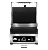 GMG Contact-/Paninigrill | Enkel | Glad Oppervlak 250x250 (Gietijzer) | 50°C/300°C | 1.75kW (230V) | 290x440x300(h)mm