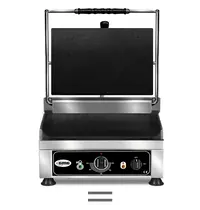 GMG Contact-/Paninigrill | Enkel | Glad Oppervlak 360x270 (Gietijzer) | 50°C/300°C | 2.5kW (230V) | 410x500x300(h)mm