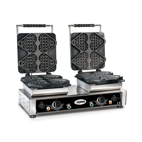GMG Ti Amo Wafelijzer Verwisselbaar | Wafel Grootte 8x 132x125x28mm | 2.2kW | 700x440x320(h)mm