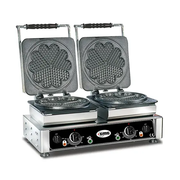 GMG Amore Wafelijzer Verwisselbaar | Wafel Grootte 2x Ø210mm | 2.2kW | 600x440x320(h)mm