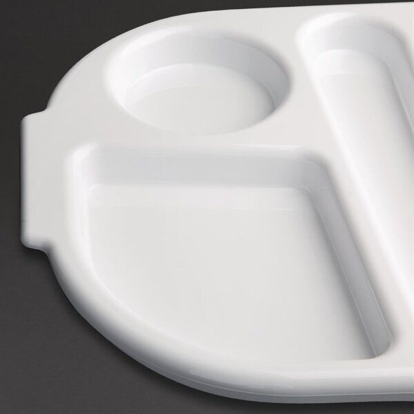 Dienbladenset | KRISTALLON | Polycarbonaat | Wit | Stapelbaar | 10 Stuks | 375x278x25(h)mm