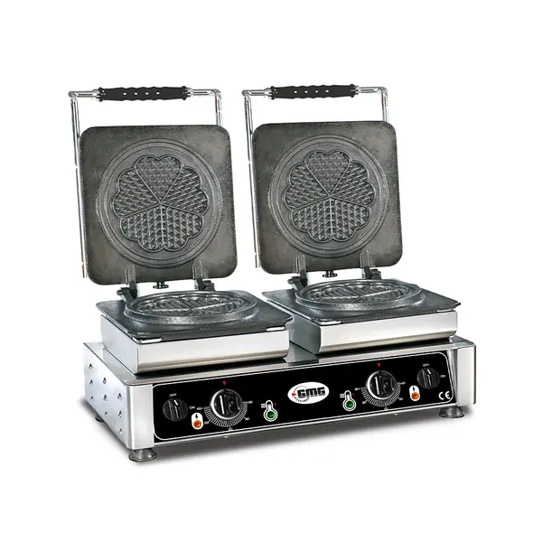 GMG Amore Wafelijzer Verwisselbaar | Wafel Grootte 2x Ø170mm | 2.2kW | 600x440x320(h)mm