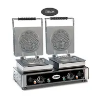 GMG GMG Amore Wafelijzer Verwisselbaar | Wafel Grootte 2x Ø160x20mm | 2.2kW | 600x440x320(h)mm