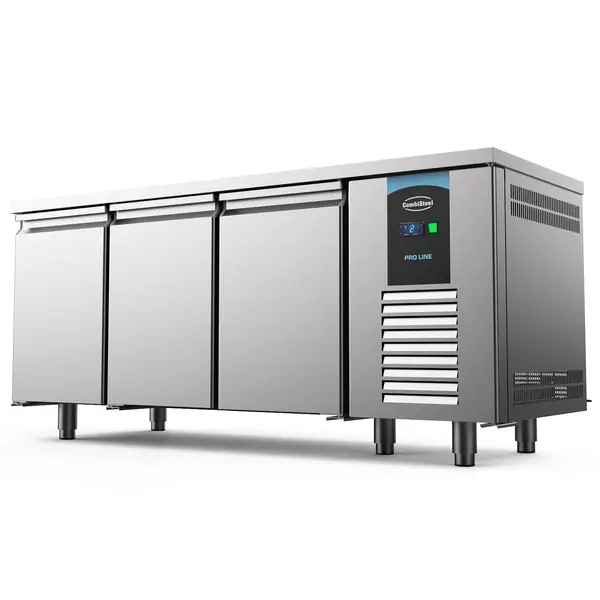 Bakkerij Koelwerkbank | PRO LINE | 615L | 3 Deuren (EN600x400) | -2°C/+8°C | Geforceerd | 2100x800x850(h)mm