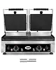 GMG Contact-/Paninigrill | Dubbel | Glad/Gegroefd Oppervlak 520x240 (Gietijzer) | 50°C/300°C | 3.5kW (230V) | 560x440x300(h)mm 