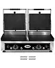 GMG Contact-/Paninigrill | Dubbel | Gegroefd Oppervlak 720x270 (Gietijzer) | 50°C/300°C | 5kW (230V) | 820x500x300(h)mm 