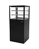SAYL Neutrale Vitrine | INTEGRA | Zwart | 3 Niveaus | Wielen (Geremd) | 600x600x1400(h)mm 