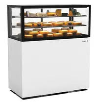 SAYL Koelvitrine | INTEGRA | Wit/Zwart | +2°C/+6°C | Geforceerd | 3 Niveaus | Vochtigheid Instelbaar | Wielen (Geremd) | 1200x600x1400(h)mm 